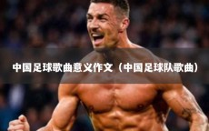 中国足球歌曲意义作文（中国足球队歌曲）