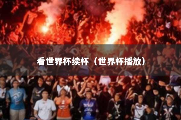 看世界杯续杯(世界杯播放)